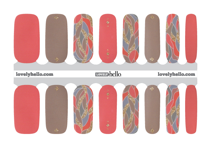 braided coral nail wraps braided coral nail wraps