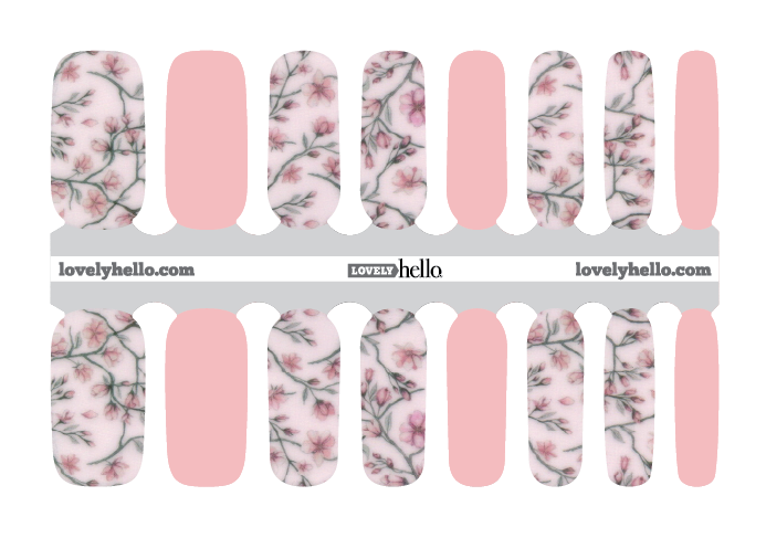 soft cherry blossoms nail wraps soft cherry blossoms nail wraps